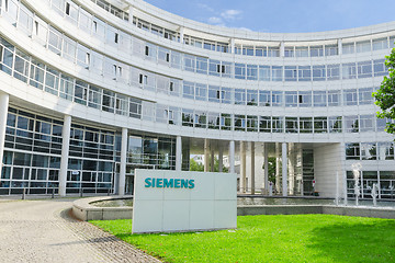 Image showing New headquarters office building of Hi-Tech company Siemens AG