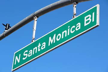 Image showing Santa Monica Boulevard