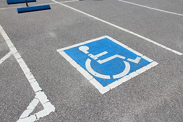 Image showing Handicapped parking