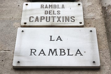 Image showing Rambla