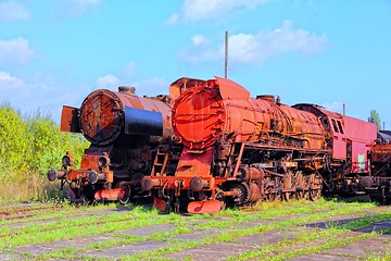 Image showing Train graveyard