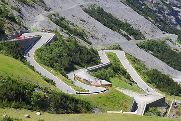 Image showing Stelvio Pass road