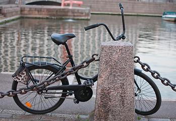 Image showing old-fashioned bicycle