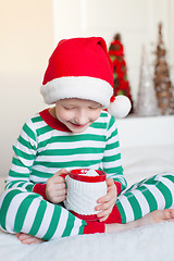 Image showing kid at christmas