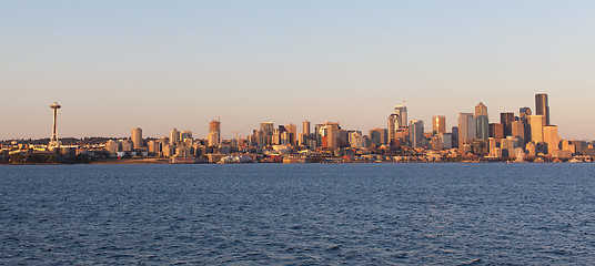 Image showing seattle at sunset