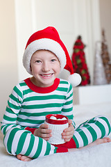 Image showing kid at christmas