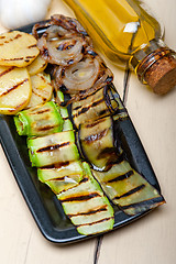 Image showing grilled assorted vegetables 