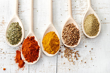 Image showing various spices