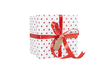 Image showing Giftwrapped present isolated