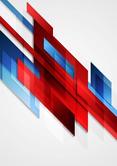 Image showing Blue and red hi-tech vector motion design