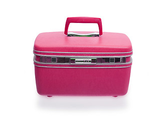 Image showing Vintage beaty case or make-up case