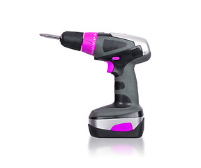 Image showing Cordless screwdriver or power drill