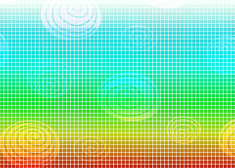 Image showing Rainbow mosaic background