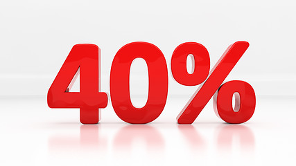 Image showing 3D forty percent