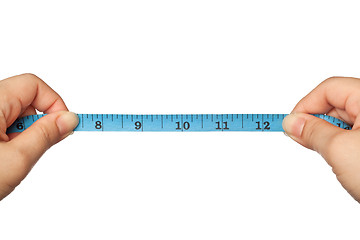 Image showing Taking measurement