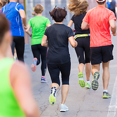 Image showing Group of people running.