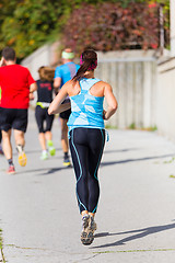 Image showing Group of people running.