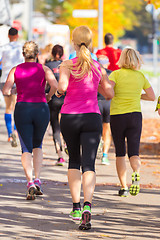 Image showing Group of people running.