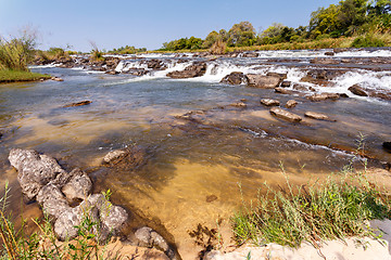 Image showing Famous Popa falls in Caprivi, North Namibia