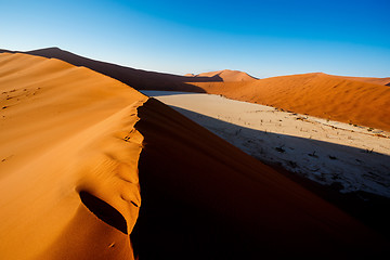 Image showing sand dunes at Sossusvlei, Namibia