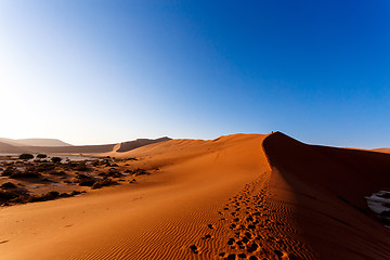 Image showing sand dunes at Sossusvlei, Namibia