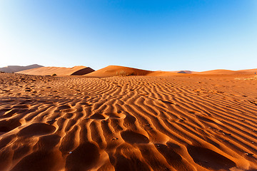 Image showing sand dunes at Sossusvlei, Namibia