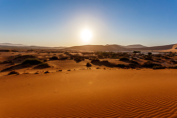 Image showing sand dunes at Sossusvlei, Namibia