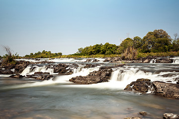 Image showing Famous Popa falls in Caprivi, North Namibia