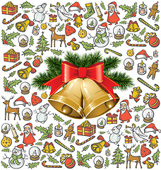 Image showing Christmas objects and elements