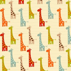 Image showing pattern with giraffes