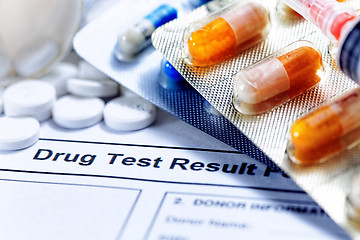 Image showing drug test report