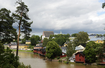 Image showing view of the ancient city Porvoo, Finland