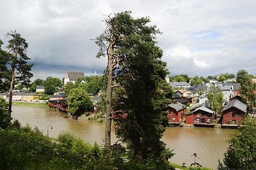 Image showing view of the ancient city Porvoo, Finland