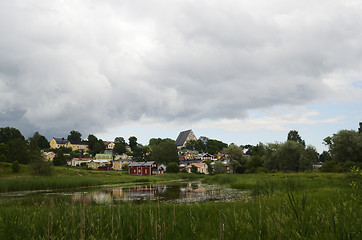 Image showing view of the ancient city Porvoo, Finland