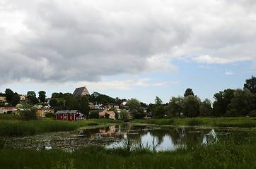 Image showing view of the ancient city Porvoo, Finland