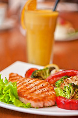 Image showing salmon steak