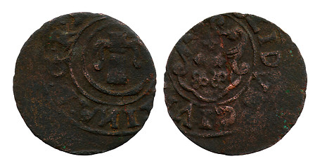 Image showing false shilling of the city Riga, Livonia, 1644