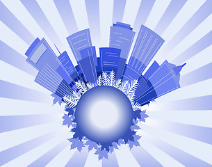 Image showing City blue