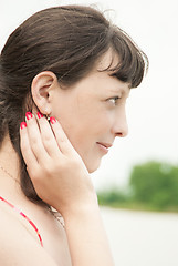 Image showing Profile of a girl