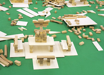 Image showing Wooden Blocks