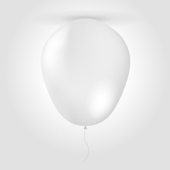 Image showing Vector illustration of white balloon mock up