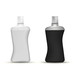 Image showing Vector illustration of shampoo bottles mock up