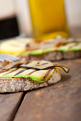 Image showing grilled vegetables on bread