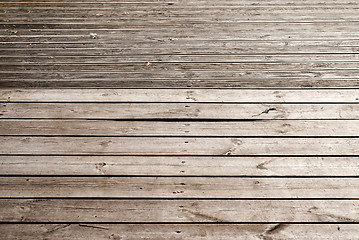 Image showing wooden planks footpath