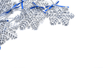 Image showing snowflakes on background