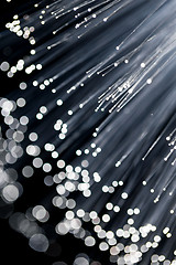 Image showing Fiber optics background