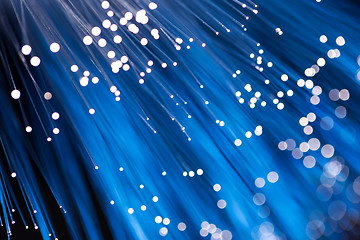 Image showing Fiber Optic Technology in Blue 