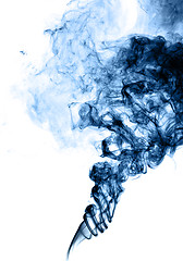 Image showing Blue smoke wave