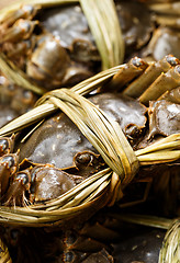 Image showing Hairy crabs close up