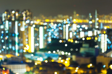 Image showing Night lights of the big city 